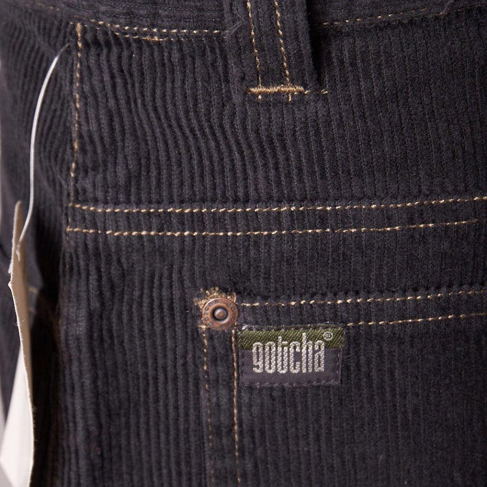 Vintage 1990s Gotcha Black Corduroy Pants